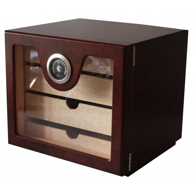 GERMANUS Cigar Humidor Cube basic II, Brown Tabak Pietsch